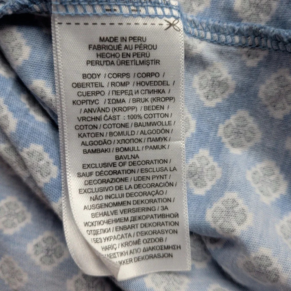 Polo Golf Ralph Lauren‎ Polo Shirt Mens XL Floral All Over Print Blue